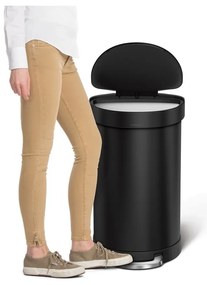 Rozsdamentes acél pedálos szemetes 45 l – simplehuman