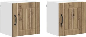 vidaXL Konyhaszekrény 2 pcs Artisan tölgy 40 x 31 x 40 cm Faanyag