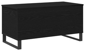 Fekete Tölgy Dohányzóasztal 90x44.5x45 cm Szerelt Fa