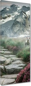 Vászonkép 40x100 Hegyi kilátás Tájkép Köd