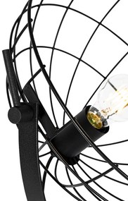 Ipari állólámpa fekete 35 cm állítható - Hanze