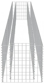 horganyzott acél gabion magaságyás 450 x 50 x 50 cm