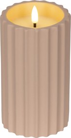 Kültéri Led gyertya rózsaszín dekoratív 16,5cm