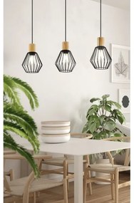 Eglo 44094 - Csillár zsinóron PALMORLA 3xE27/60W/230V