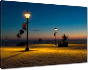 Vászonkép 100x70 Lámpások a tengerparton