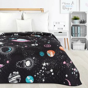 Space ágytakaró gyerekeknek Fekete 170x210 cm