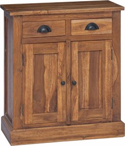 vidaXL Tárolószekrény fiókkal Természetes 65 x 30 x 75 cm Tömör Teakfa