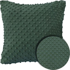 Dekoratív Párnahuzat Jancsi Sötétzöld Dombornyomott 40x40 Minky