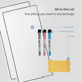 MAGNETO FLIPCHART nagyméretű mágneses flipchart tábla, 400 x 800 mm, 2 darab