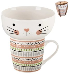 Porcelán bögre és tálka szett 2 db-os 350 ml – Orion