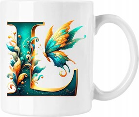 Bögre Betű Pillangó Névre szóló Színes 14 Fehér 330ml