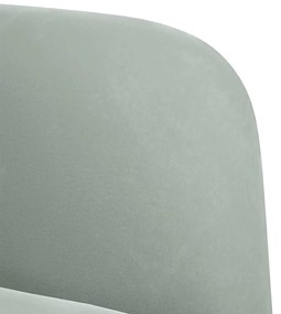 világosszürke bársony kanapészék karfás szék 54 cm