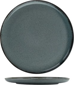 Tányérkészlet porcelán, kék, 24 darabos