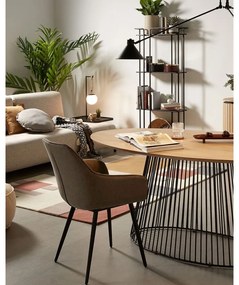 Étkezőasztal mangófa asztallappal, 200 x 110 cm - Kave Home