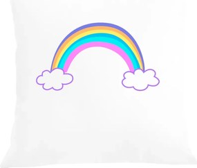 Párna párnahuzat színes szivárvány mintás