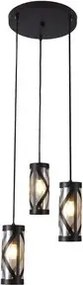 Rabalux beltéri függeszték e14 3x40w barna oberon