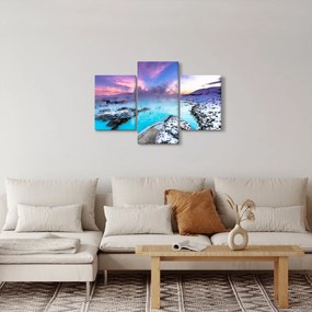 Kép - kék lagúna, Izland (90x60 cm)