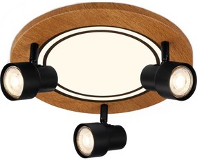 Brilo - LED mennyezeti lámpa LED/12W/230V + 3xGU10/9W 3000K