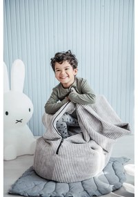 Mustársárga kordbársony gyerek babzsákfotel Cocoon 120 – SLOWDOWN