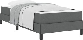 vidaXL Boxrugós ágy matracmal Sötétszürke 80 x 200 cm szövet