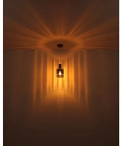 Globo 15904HS - Csillár zsinóron TULIVAR 1xE27/40W/230V átm. 18 cm szürke