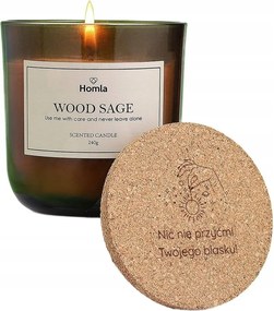 Erdő illatú gyertya Ajándék Homla