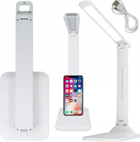 Asztali Lámpa Led Íróasztal Éjszakai Iskolai Érintőképernyős Usb Okostelefon Állvány