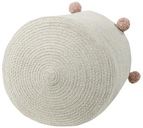 Krémszínű textil játéktároló kosár ø 30x30 cm Bubbly – Lorena Canals