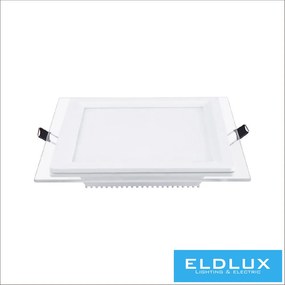 UNIVERSO Négyzet alakú süllyesztett LED panel 12w 1100lm CCT/kap. 120° IP20 Fehér 160x160mm kivágás:125x125mm