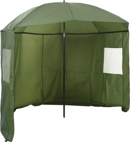 vidaXL Horgászernyő Sárga Hadisereg 300 x 240 cm Oxford Poliészter