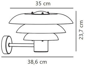 Nordlux - Kültéri fali lámpa KURNOS 1xE27/20W/230V IP54 bézs