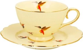 Kolibri Csésze Csészealjjal 1+1 Ekrü Finom Mintás 260ML