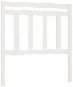 fehér tömör fenyőfa ágyfejtámla 96 x 4 x 100 cm