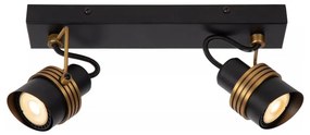 Lucide 34944/02/30 - Spotlámpa TUNDRAN 2xGU10/5W/230V fekete