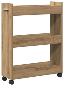 Görgős Szekrény Kézműves Tölgy 60x22x79 cm Műgyanta