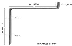 KÉSZLET 2x Fali polc fenyő