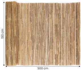 Bambusz kerítés 1,50 x 5 m