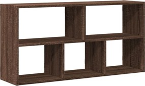 vidaXL barna tölgy színű szerelt fa fali polc 100 x 25 x 50 cm