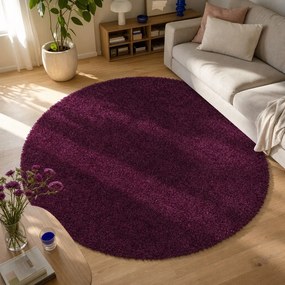Aqua Liso lila szőnyeg, ø 100 cm - Universal