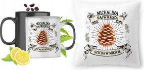 Michalina Mágikus bögre fényképes nyomott mintás párna szett