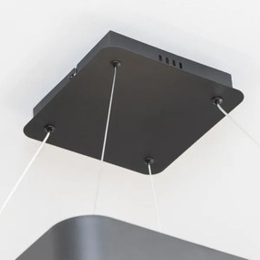 Brilagi - Dimmelhető LED kábeles függeszték FALCON II LED/125W/230V 60x60 cm fekete +távirányító