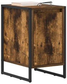 vidaXL Éjjeli asztal 2 pcs Füstös tölgy 39,5 x 30 x 50 cm Faanyag