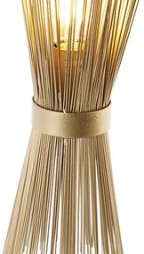 Rusztikus asztali lámpa réz - Broom