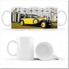 Nyomott mintás bögre Sárga klasszikus