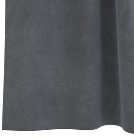 Feketeárnyékos Függönyök Hurokkal 2 db Szuper Világosszürke Bársonyos