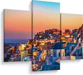 Kép - Santorini alkonyatkor (90x60 cm)