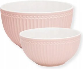 Alice Pale Pink Green Gate tálkészlet, 2 db
