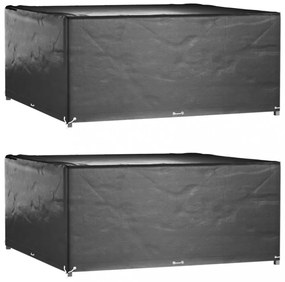 2 db négyzet alakú kerti bútorhuzat 16 fűzőlyukkal 250x250x90cm