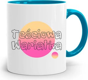 Kék Bögre Anyósnak Anyós Őrült Nyomtatott Fotóval