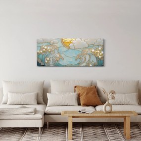 Kép - 3D gyöngyök az óceánban (120x50 cm)